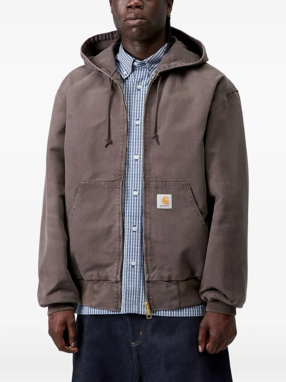 Carhartt WIP OG Active jack met capuchon en rits Bruin