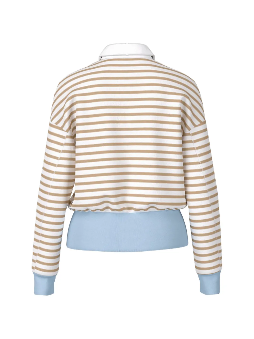  Marccain Polo A Rayas - Blanco 