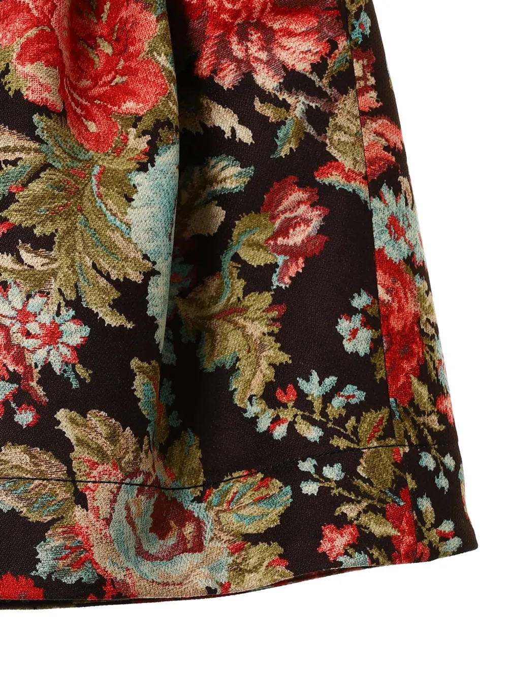  Open Yy Floral-print Mini Dress - Brown 