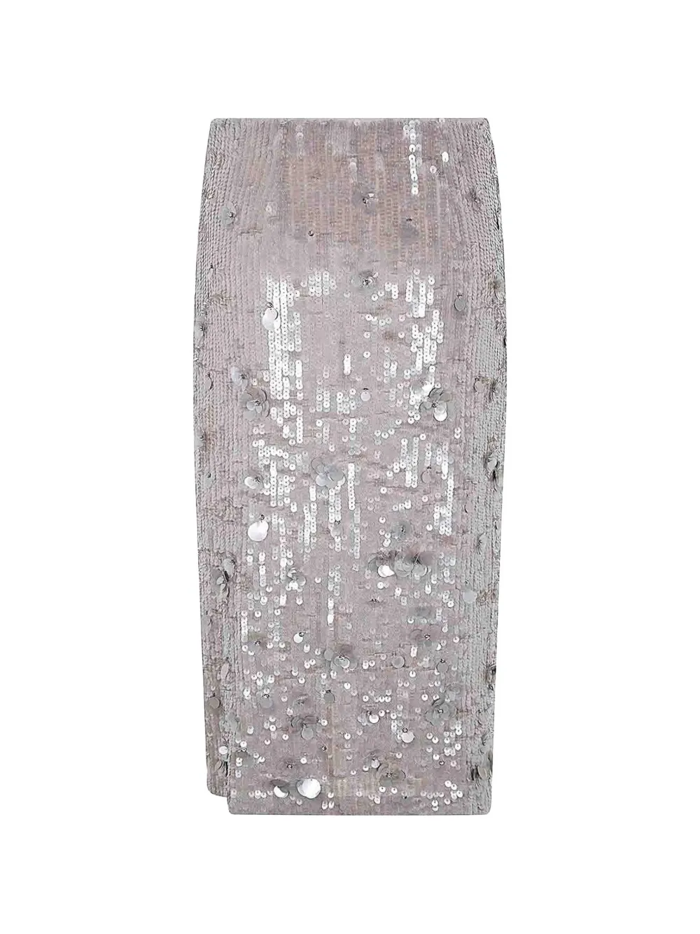  Parah Glow Sequin-embellished Midi Skirt - Grey 