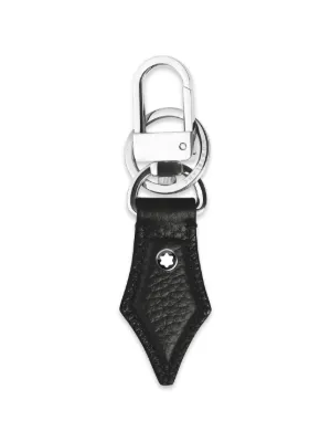 新品箱入りMONT BLANC 黒レザーキーホルダー Montblanc レザー プリント キーチェーン | ブルー | FARFETCH JP