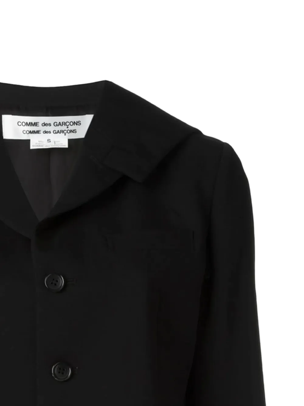  Comme Des Garçons Comme Des Garçons Buttoned Jacket - Black 