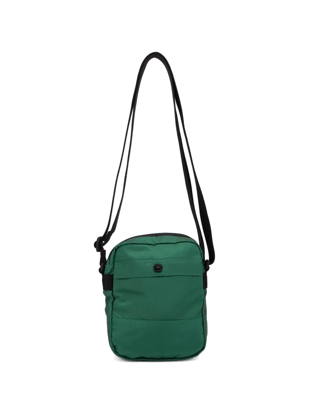 Stone Island logo-patch messenger bag - Verde