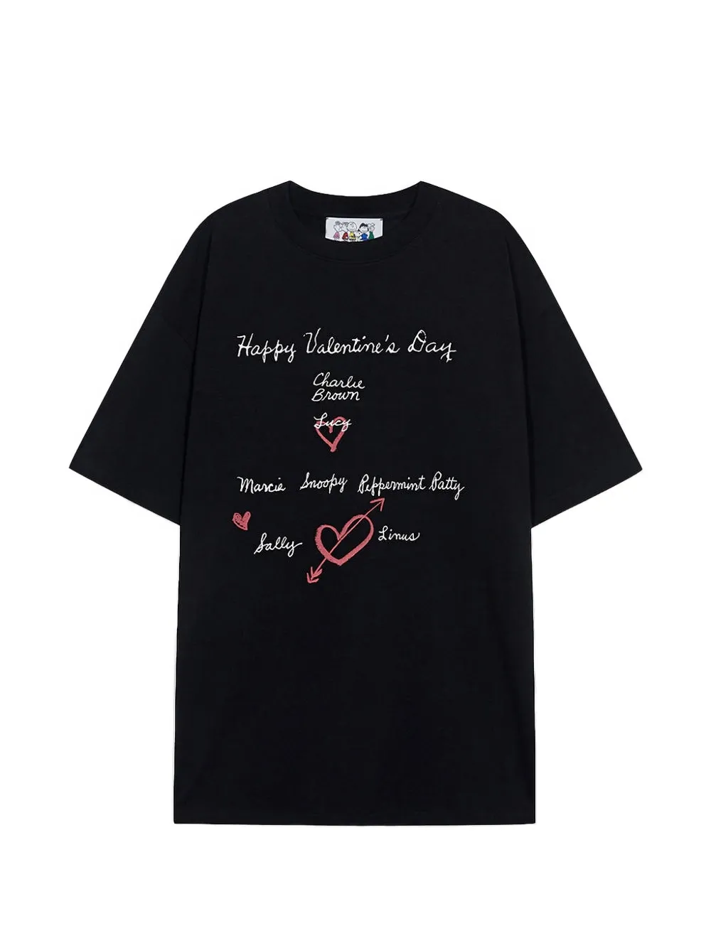 Marge Sherwood x Peanuts lettering-print T-shirt - Schwarz