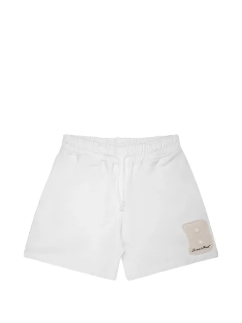 Bram’s Fruit Varsity logo patch shorts