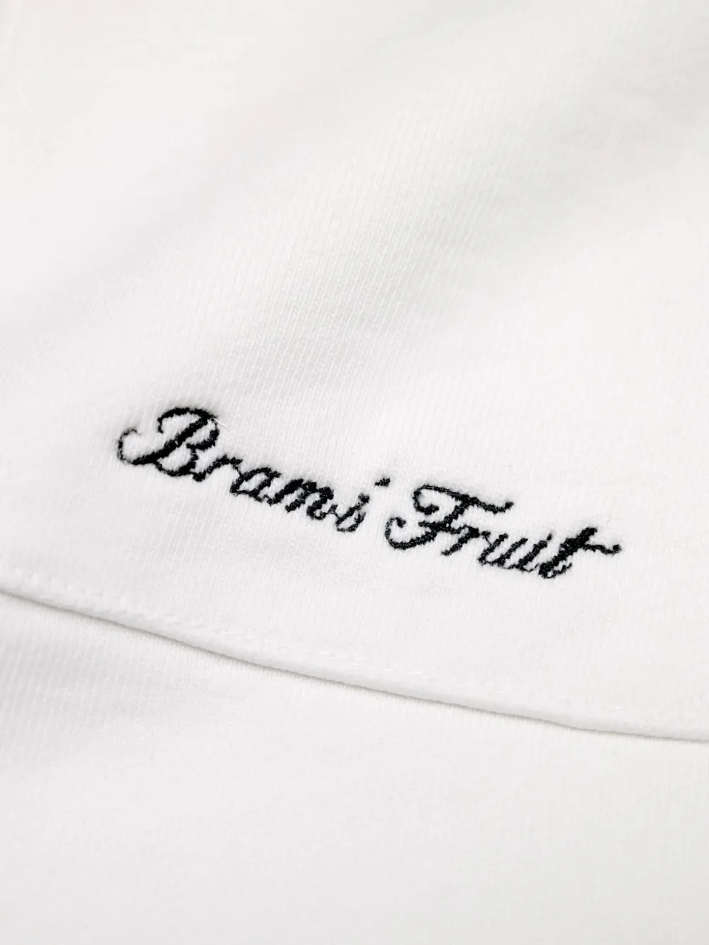  Bram’s Fruit Varsity Logo Patch Shorts - White 