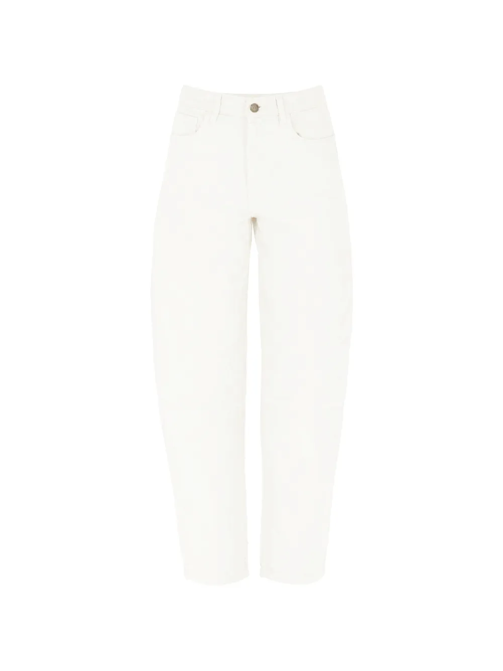 I BLUES high-rise barrel-leg trousers - Bianco