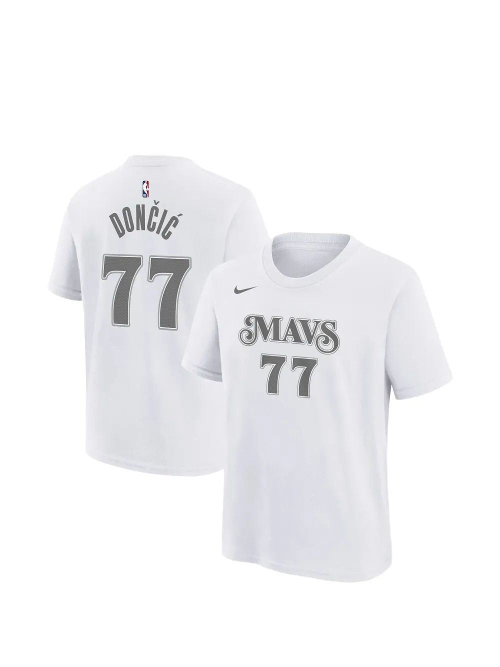 Nike NBA Mavericks City Edition Essential T-shirt Wit
