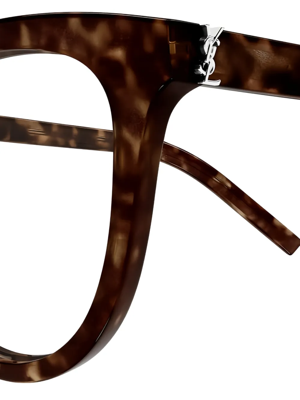  Saint Laurent Eyewear Cat-eye Glasses - Brown 