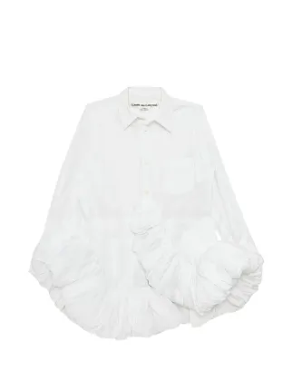 Comme Des Garçons Ruffled Shirt | White | FARFETCH SG