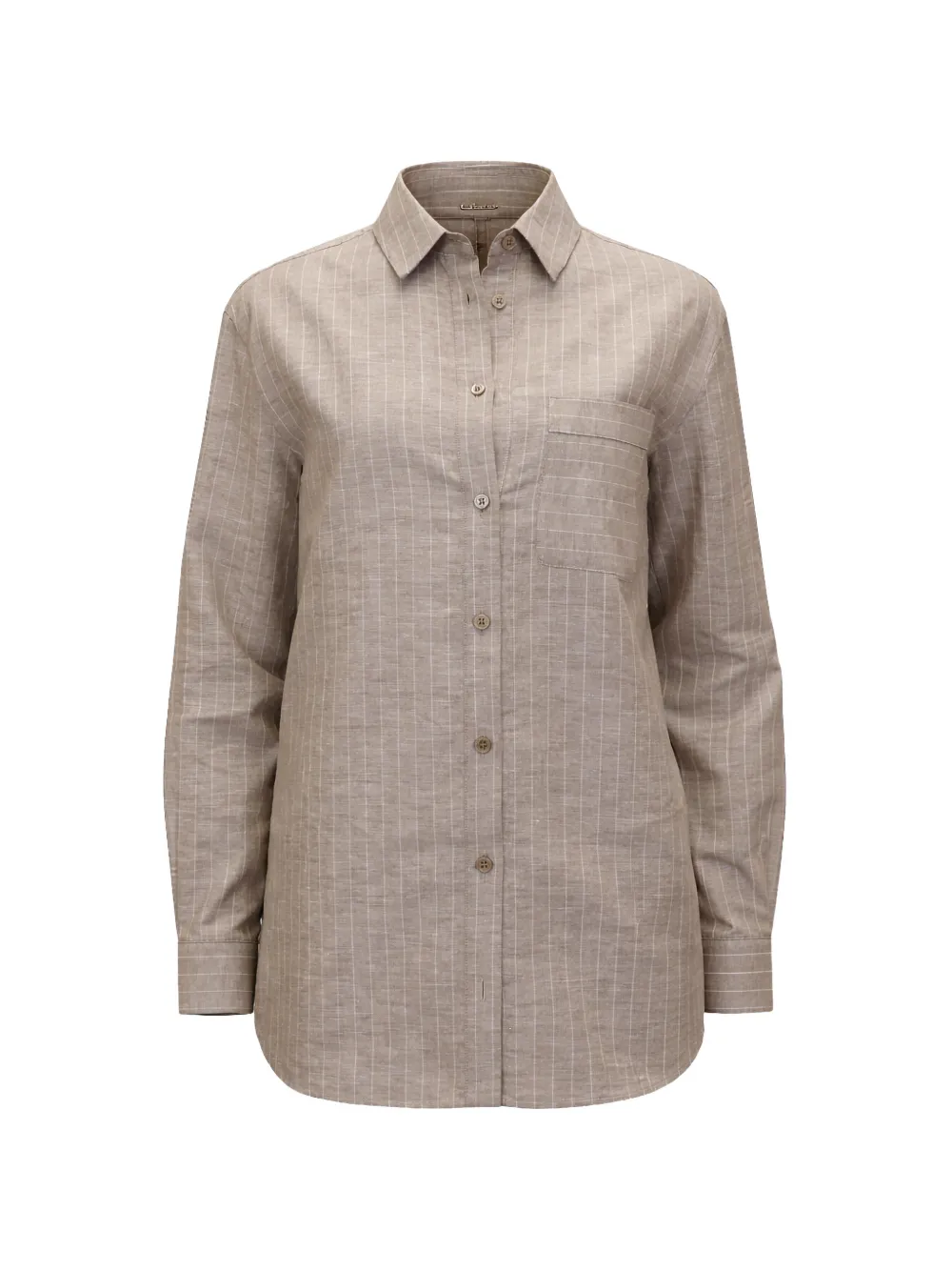 Max Mara striped pocket shirt - Nude