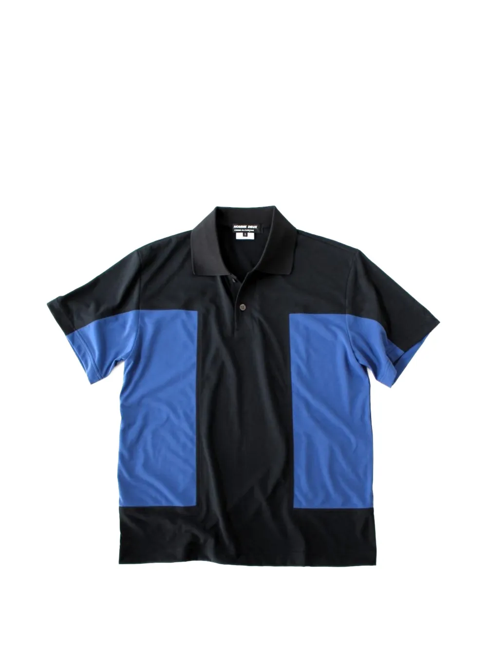 Comme des Garçons Homme Deux colour block polo shirt - Nero