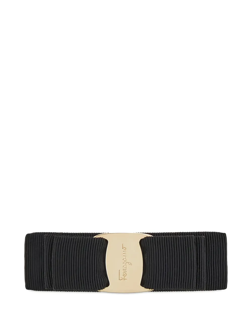  Ferragamo Bow Hair Clip - Black 