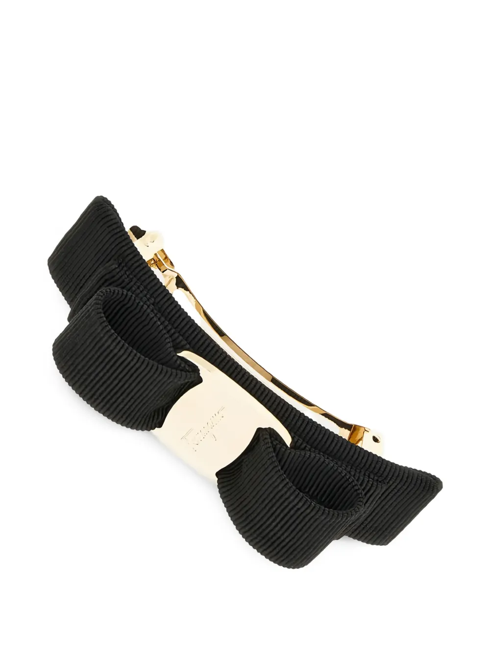  Ferragamo Bow Hair Clip - Black 