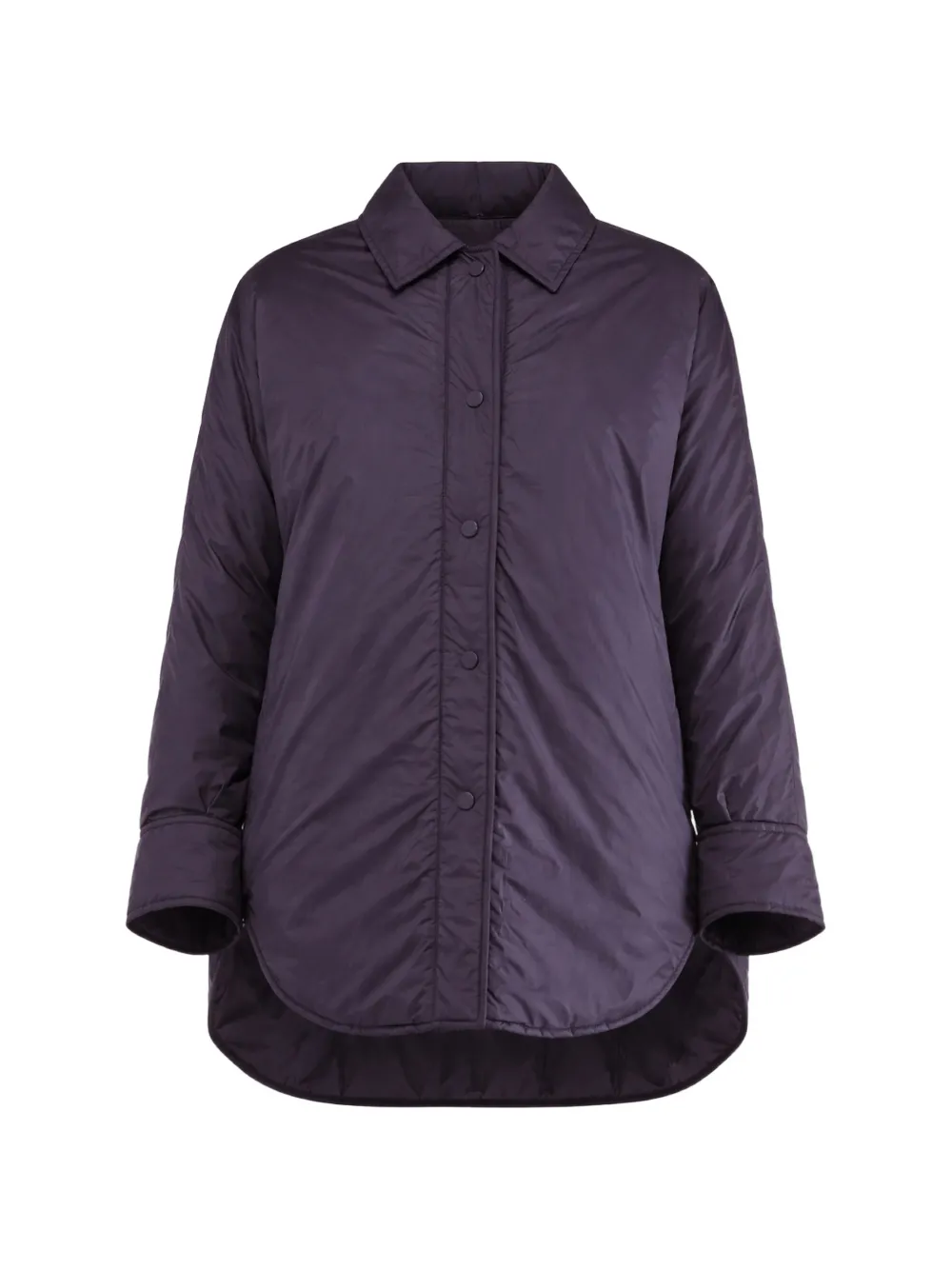 Liviana Conti buttoned padded coat - Viola