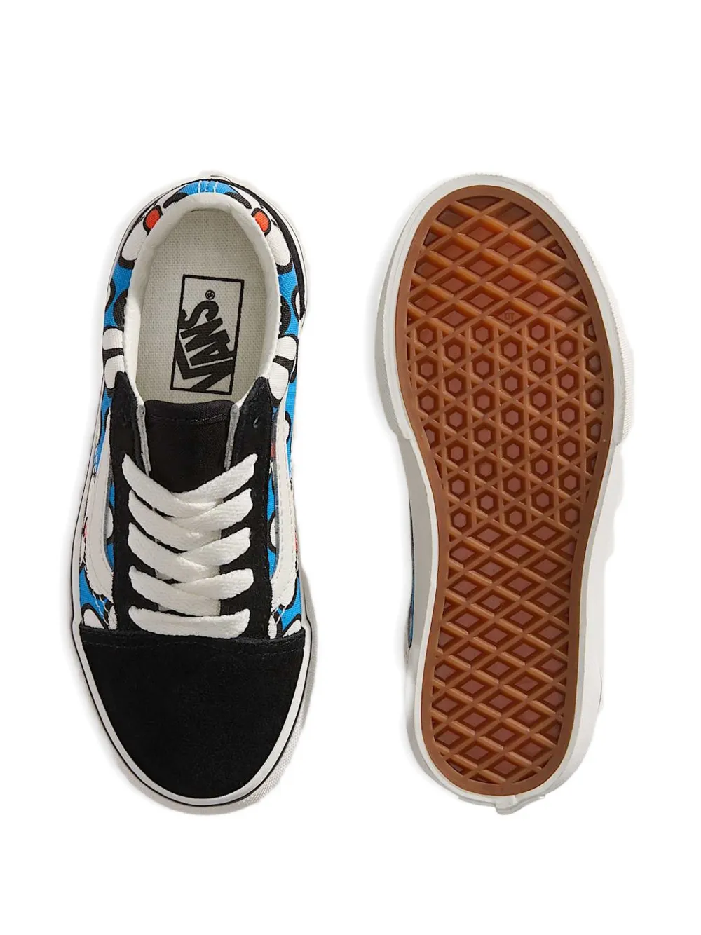 Vans Kids Old Skool sneakers met bloemen Zwart