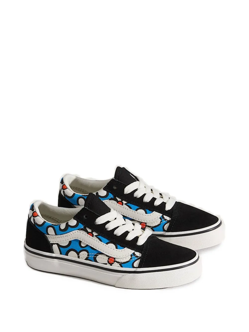 Vans Kids Old Skool floral sneakers - Nero