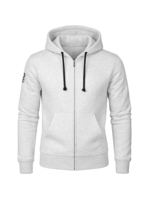PODHIO logo-embroidered zip hoodie