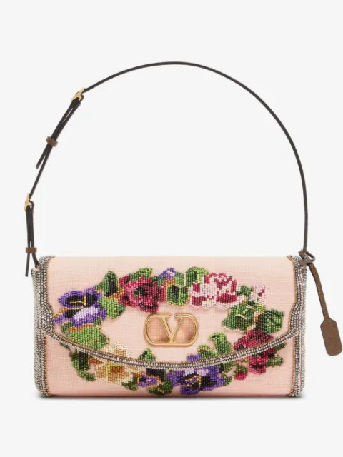 Valentino Garavani petit sac porté épaule DeVain brodé