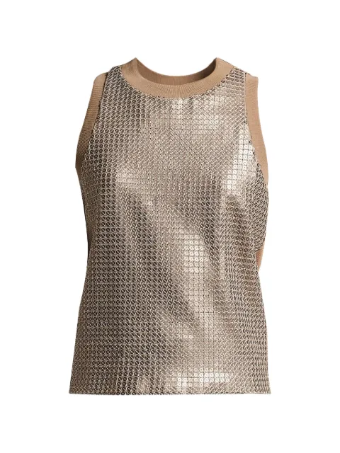 Peserico sequin-embellished sleeveless top