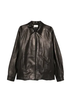 The Row Mount レザージャケット | ブラック | FARFETCH JP