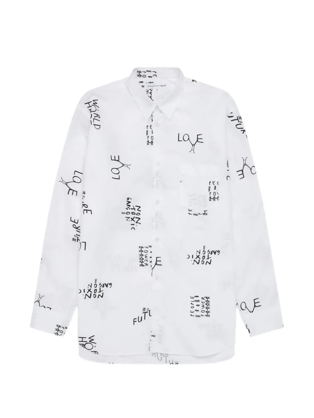 Comme Des Garçons Shirt printed shirt - White