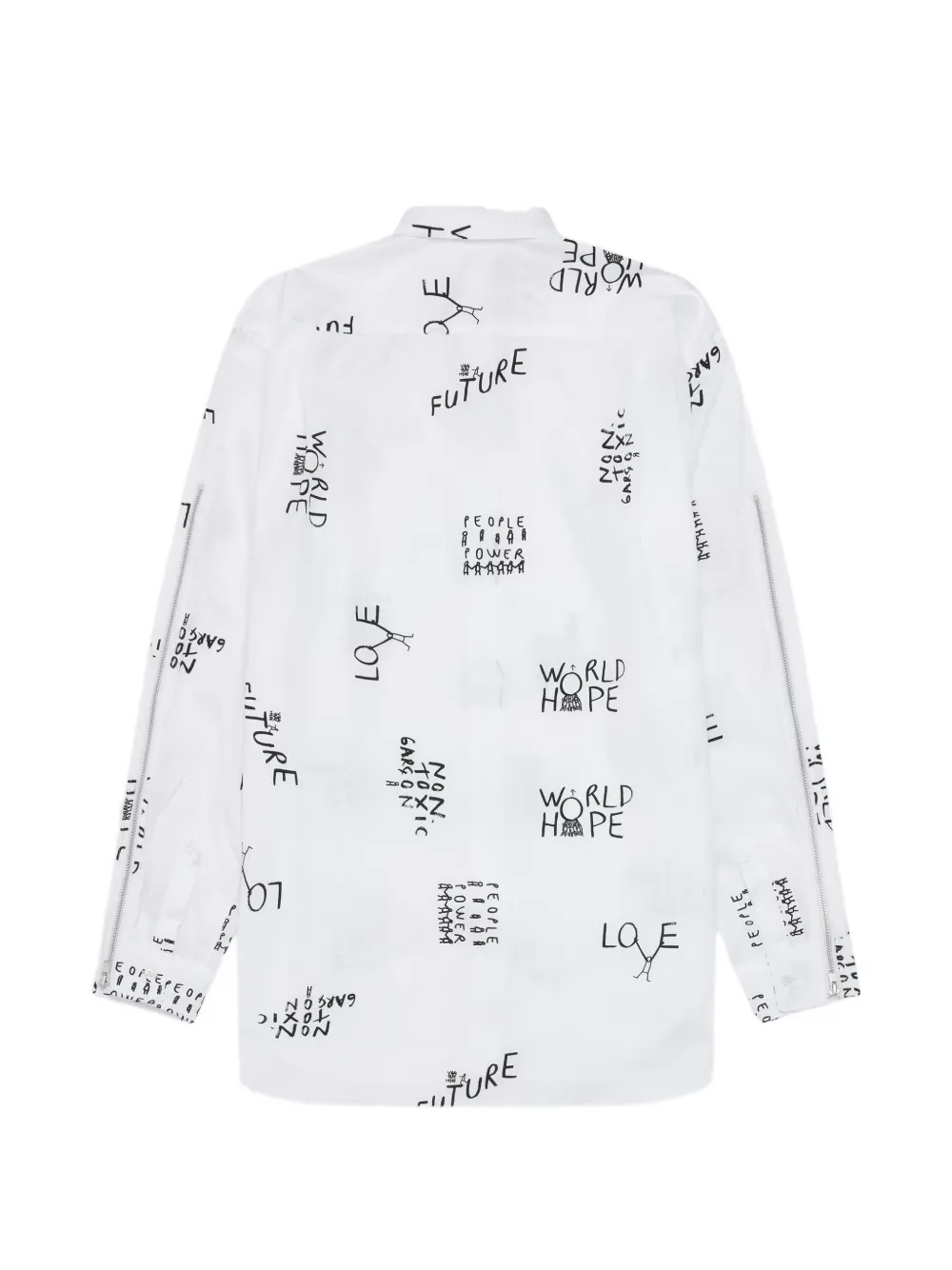 Comme Des Garçons Shirt Overhemd met print Wit
