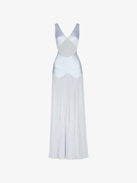 Self-Portrait satin maxi dress