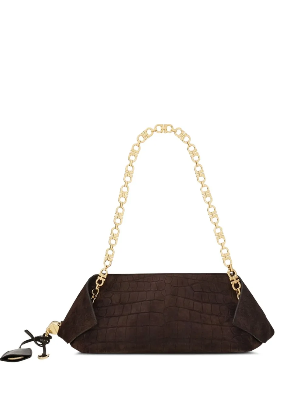 Ferragamo animal-print shoulder bag - Marrone