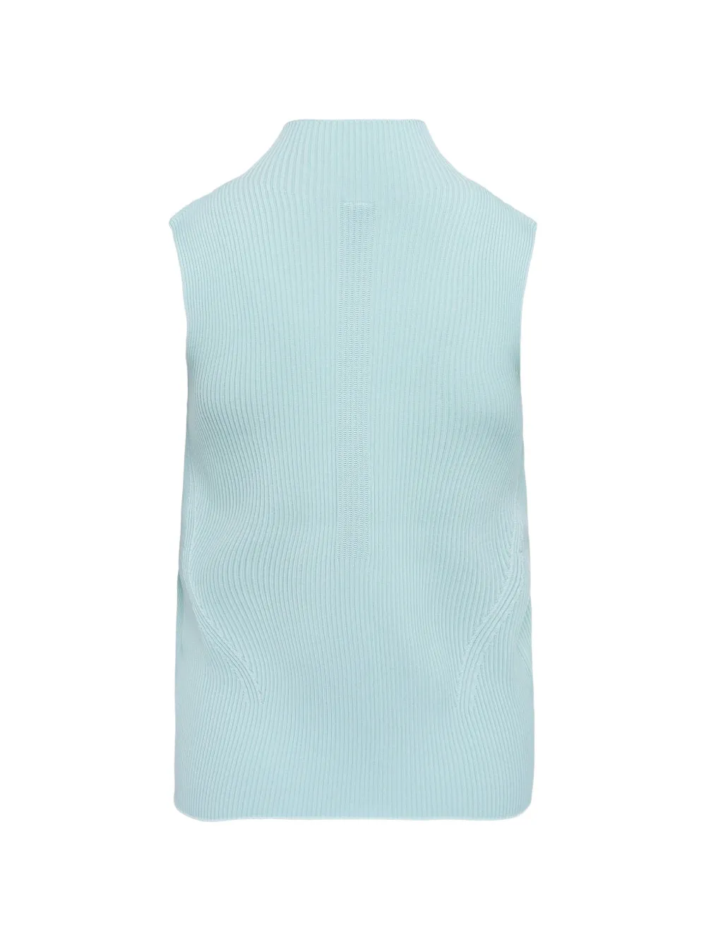  Cfcl Portrait Ribbed High Neck Top - Green 