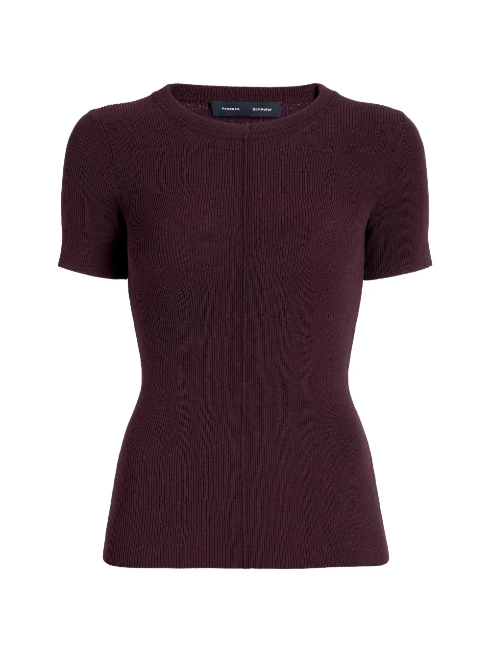 Proenza Schouler Sky ribbed-knit T-shirt - Viola