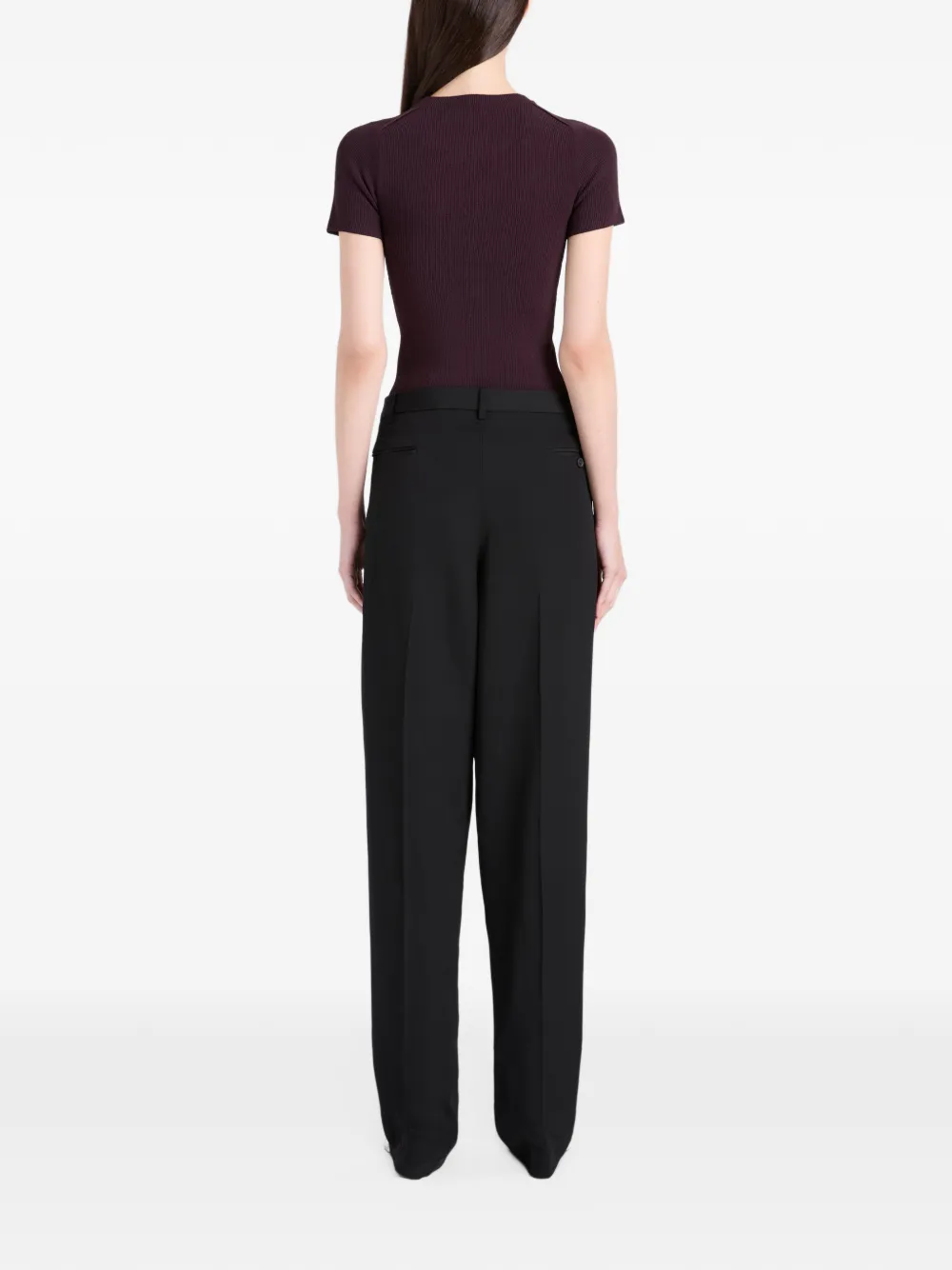 Proenza Schouler Sky ribgebreid T-shirt Paars