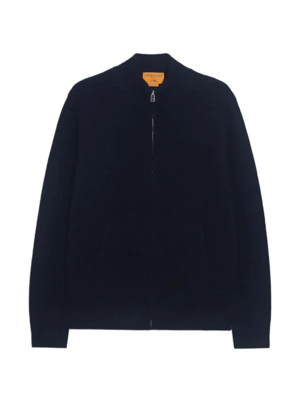 Guest In Residence Ribbed Cardigan in Blue