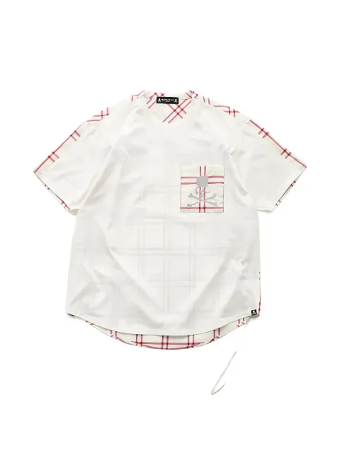 Mastermind Japan plaid chest-pocket T-shirt