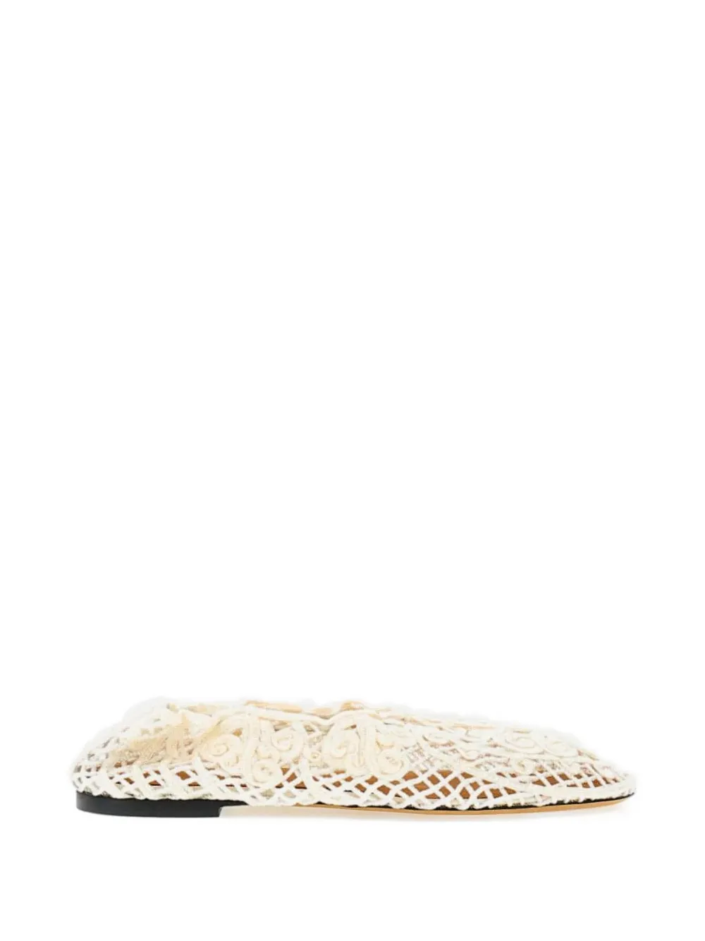 Odissì Iris crochet ballet flats - Toni neutri