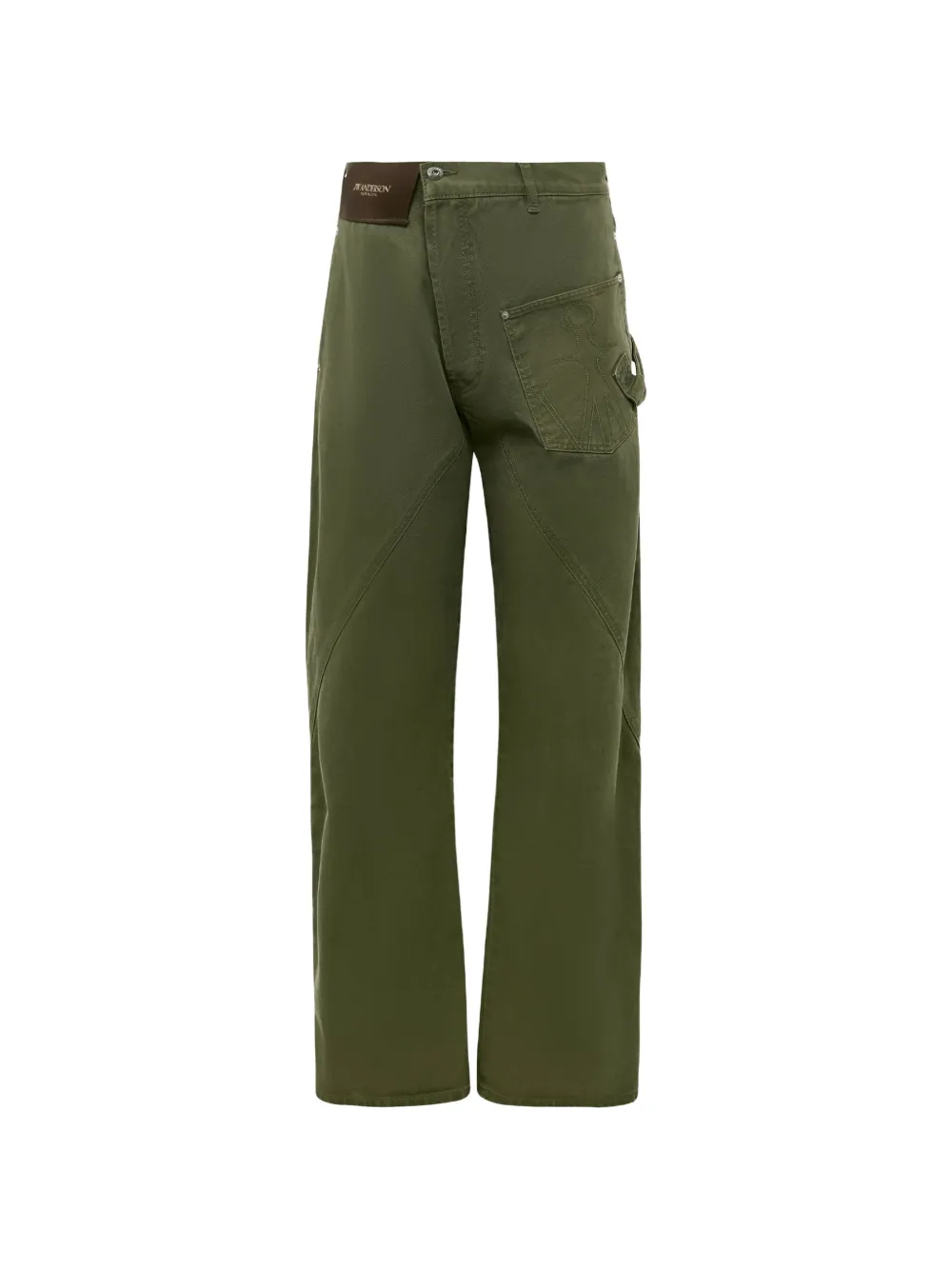 JW Anderson panelled trousers - Verde