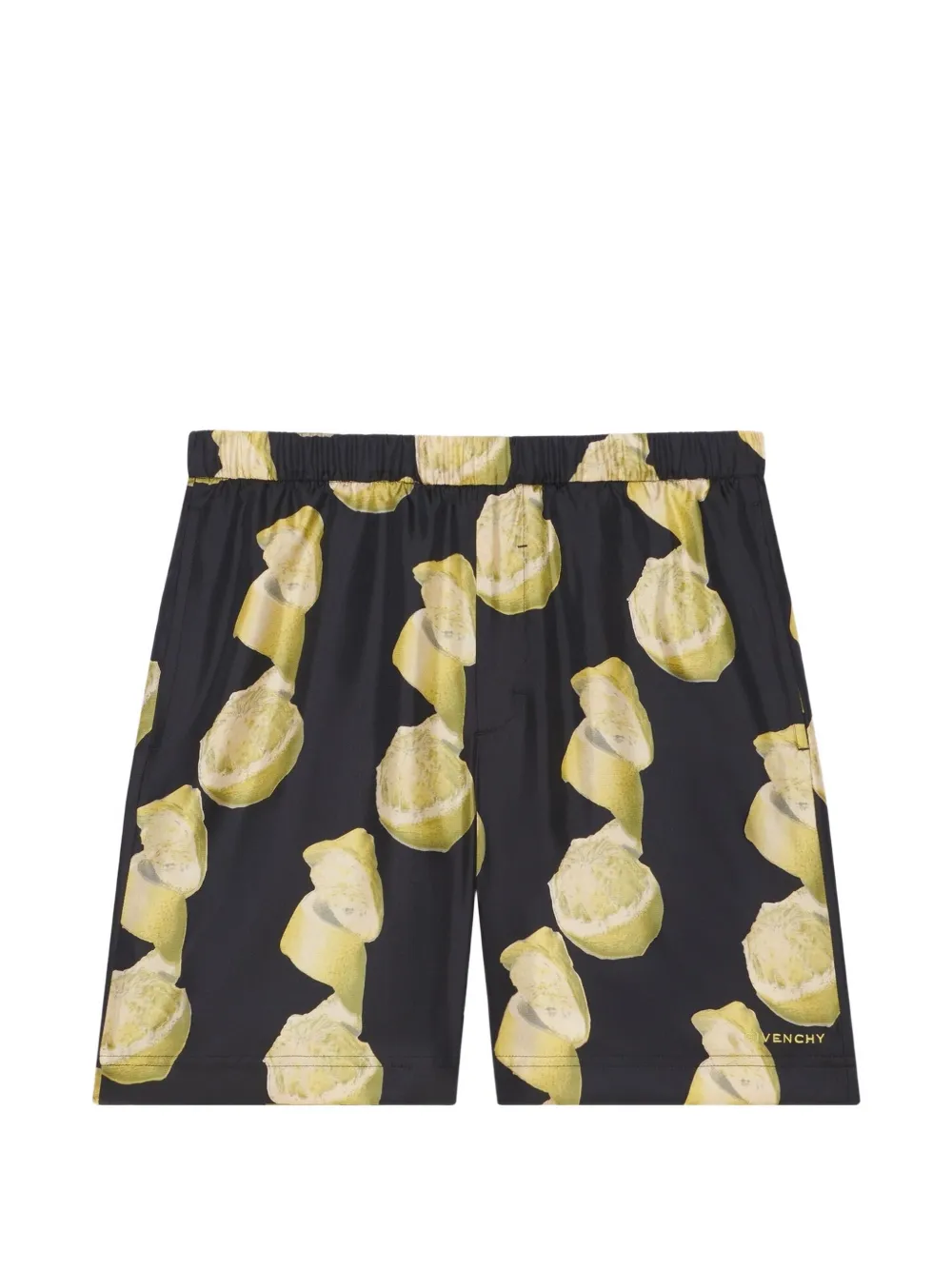 Givenchy elasticated-waist fruit-print shorts - Nero