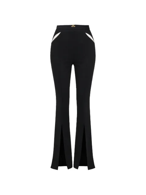 Elisabetta Franchi split flared trousers