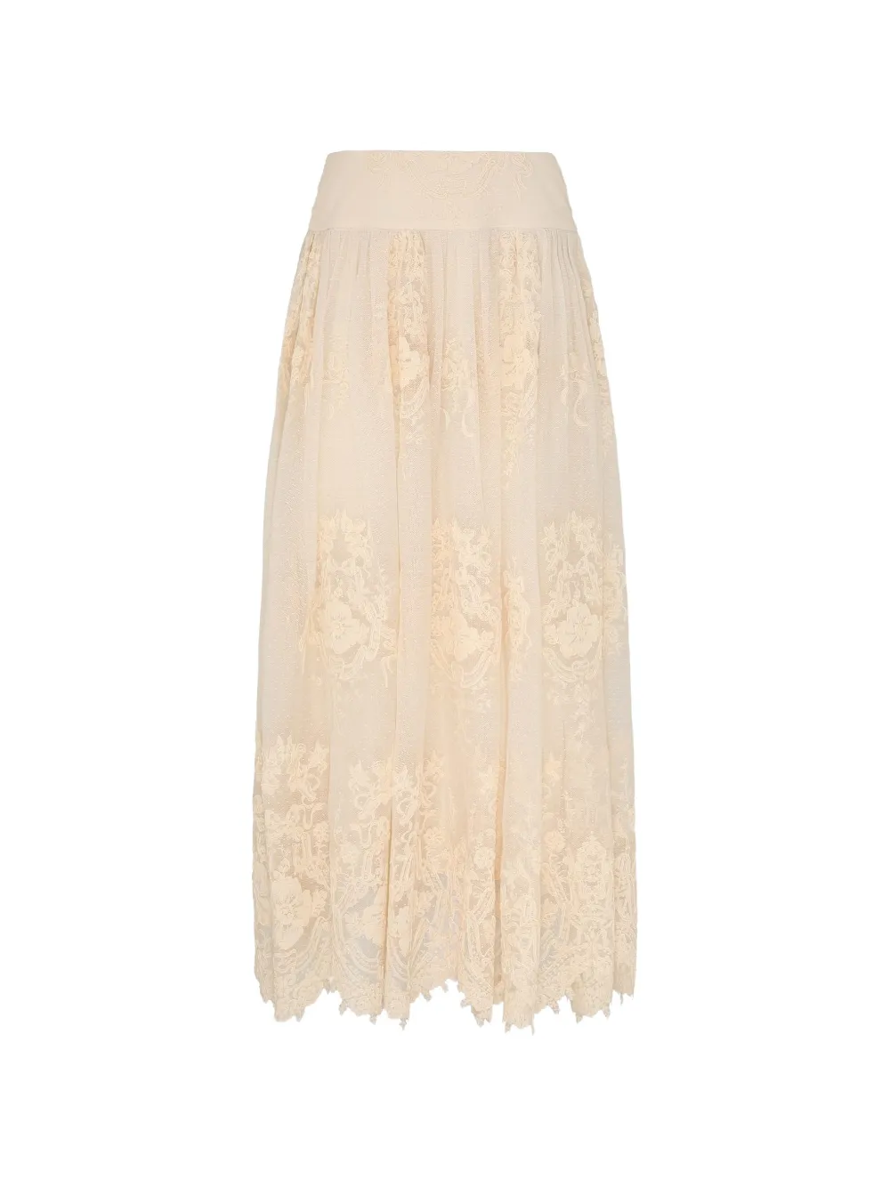 ZIMMERMANN Luna lace maxi skirt - Toni neutri