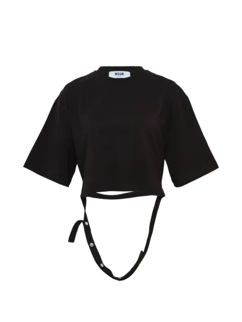 MSGM logo-embroidered T-shirt