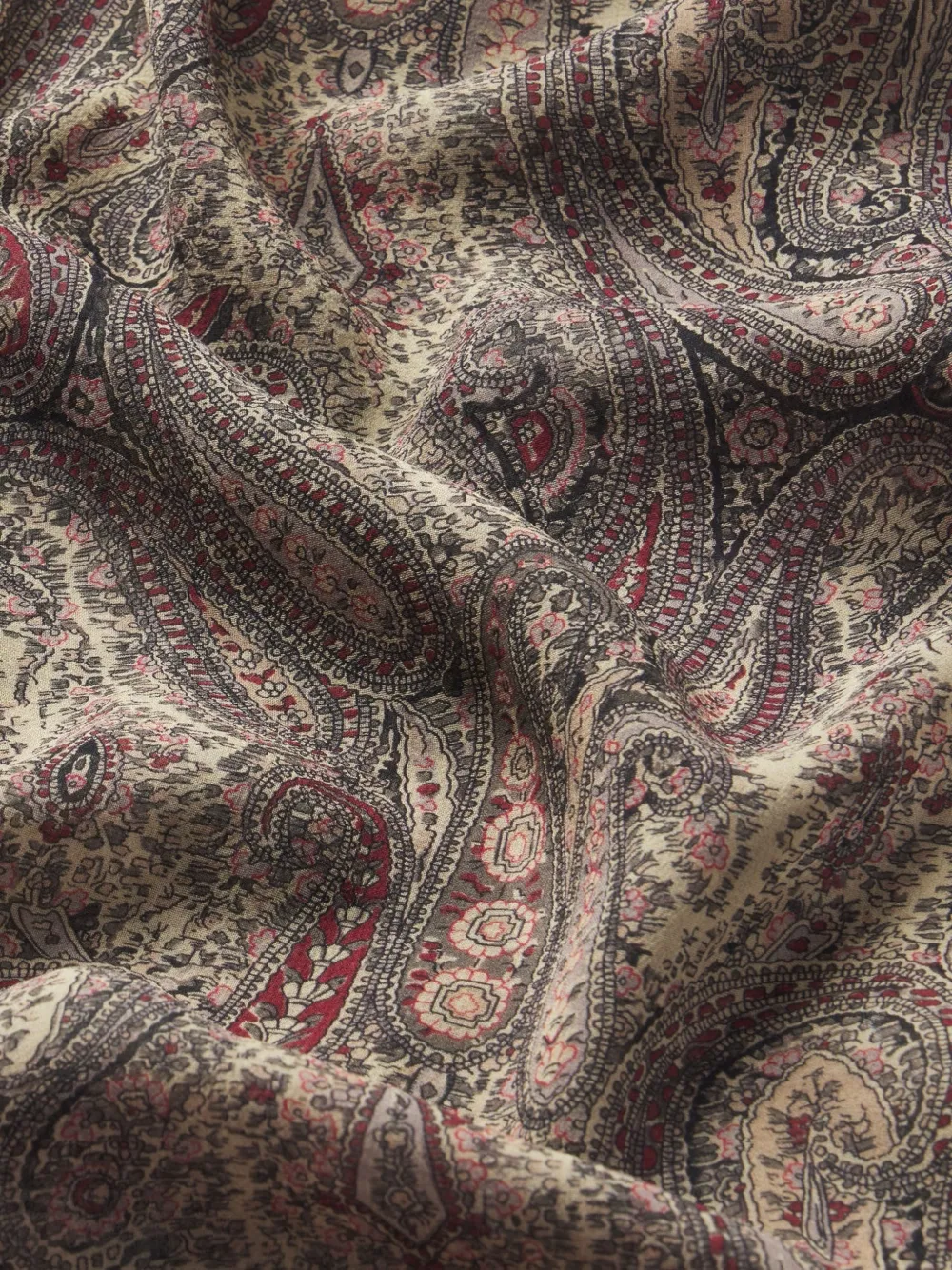  Frame Paisley Silk Blouse - Neutrals 