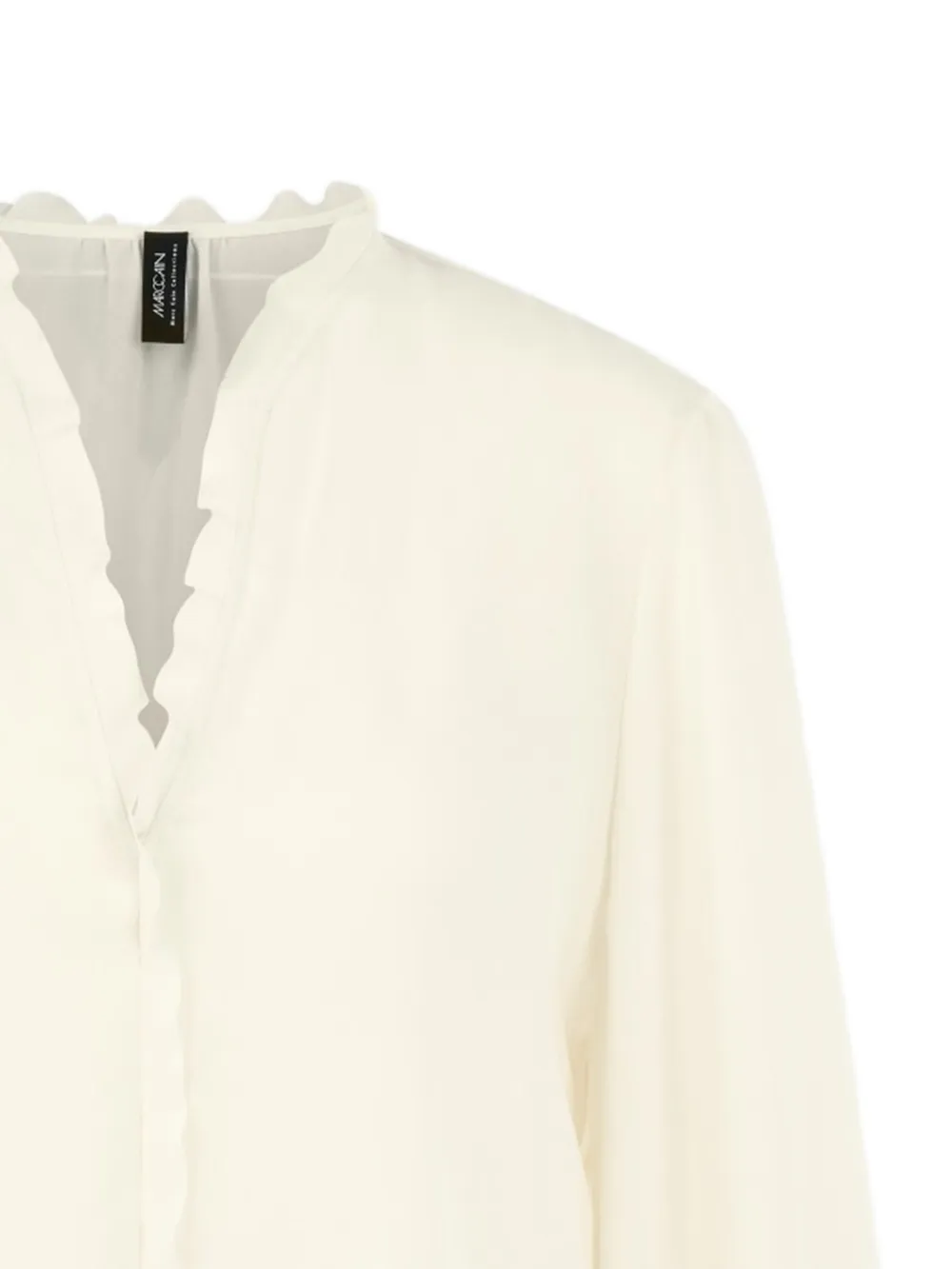  Marccain Ruffled-detail Blouse - Neutrals 