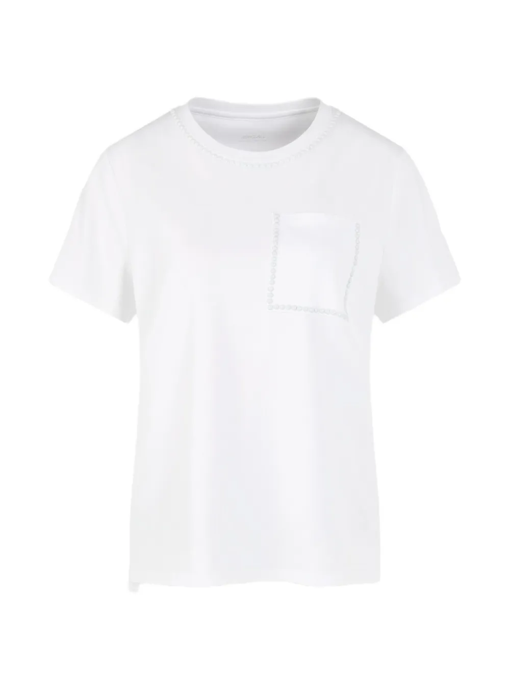 MARCCAIN pocket-detail stretch cotton T-shirt - Bianco