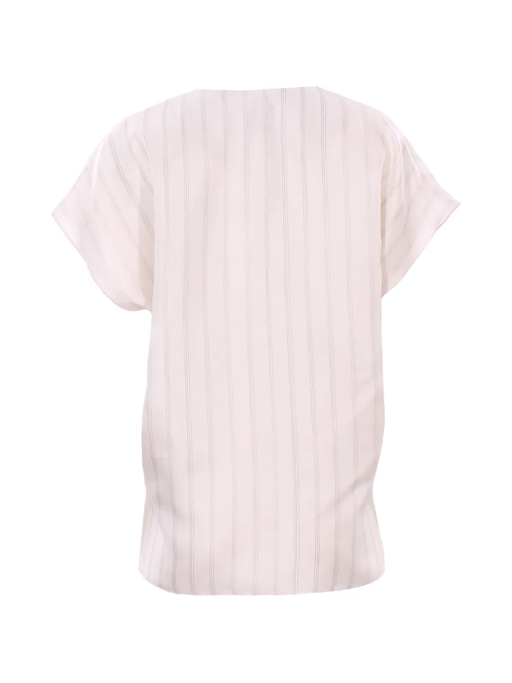 Alysi Gestreepte blouse met V-hals Roze
