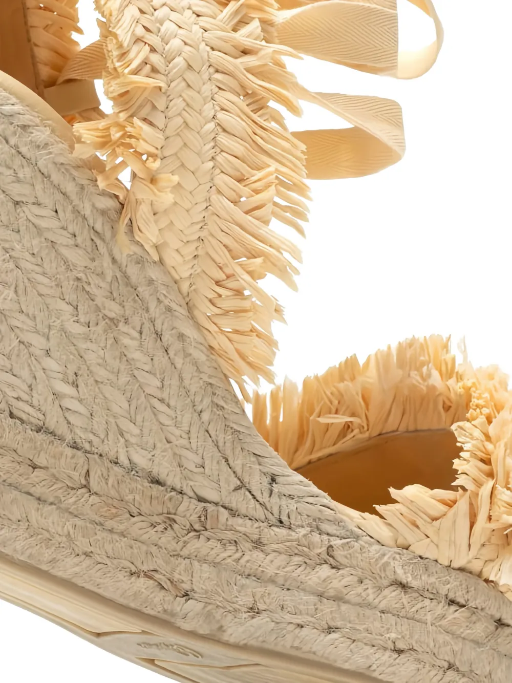 Castañer Sandalen met franje bandje Beige