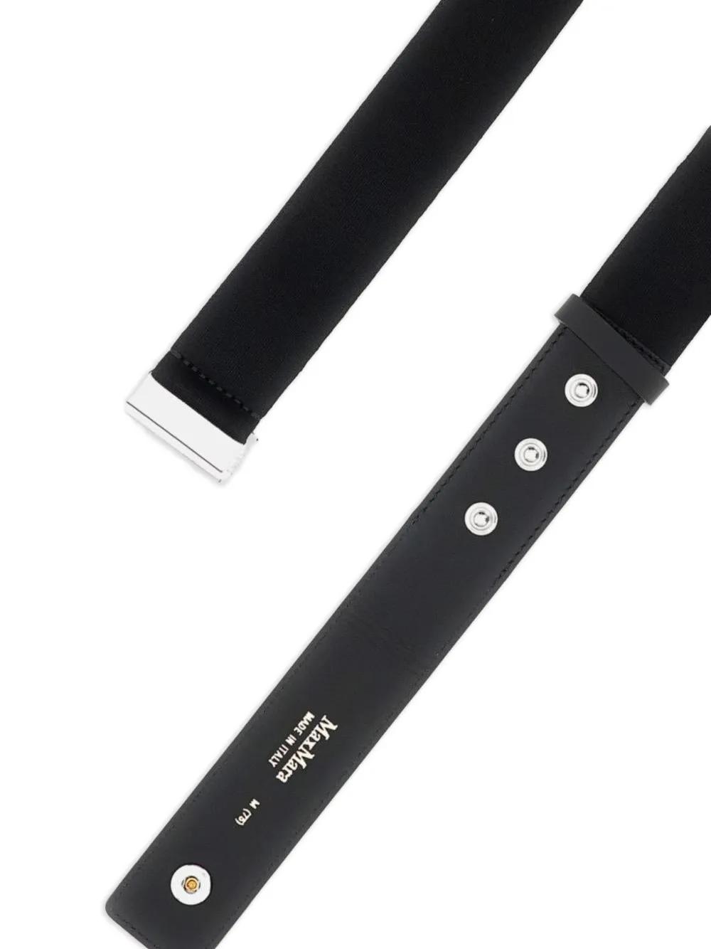 Max Mara Elastische riem met knopen Zwart