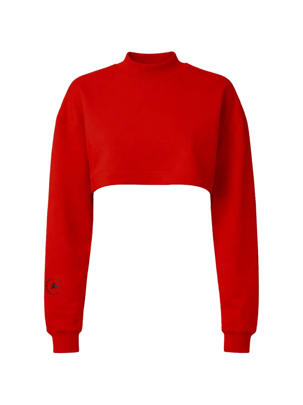 adidas by Stella McCartney cropped sweatshirt - Rosso