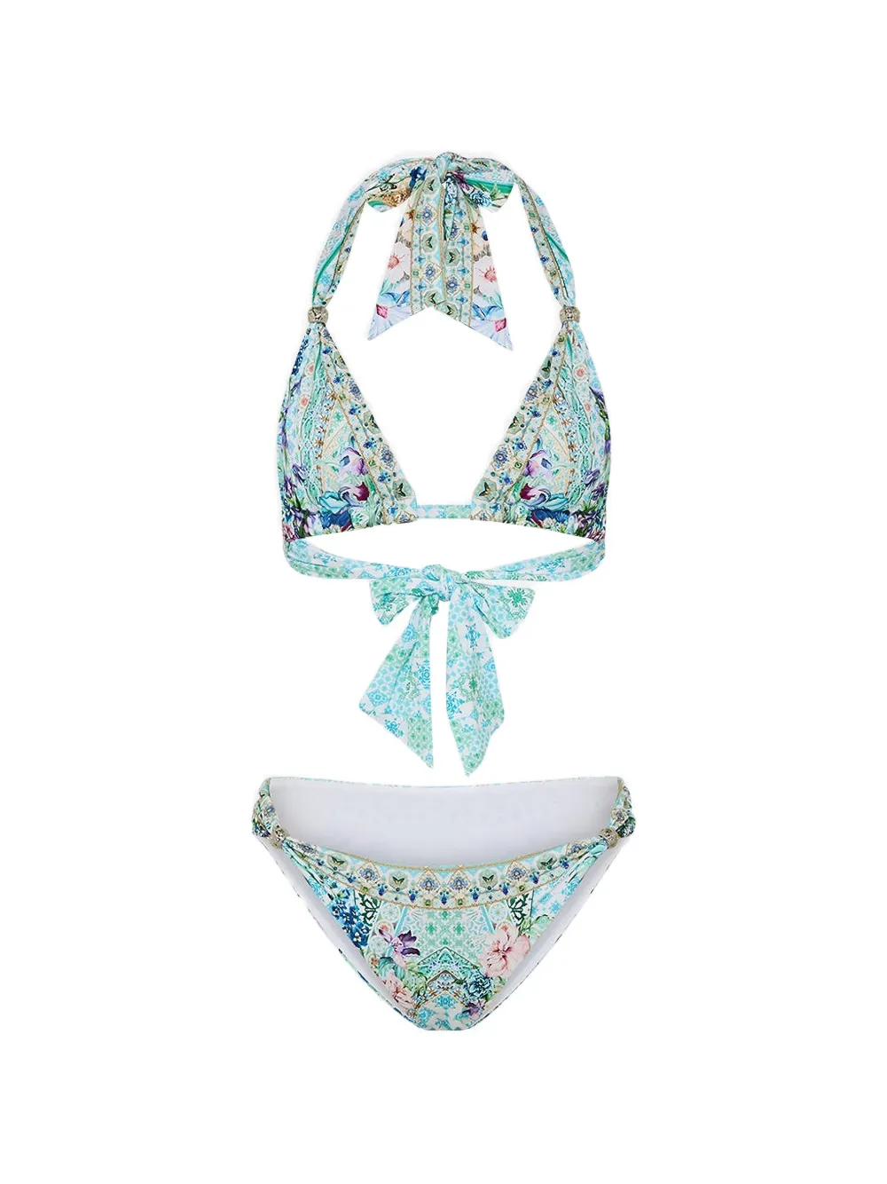 Camilla Self-tie Bikini In Blue