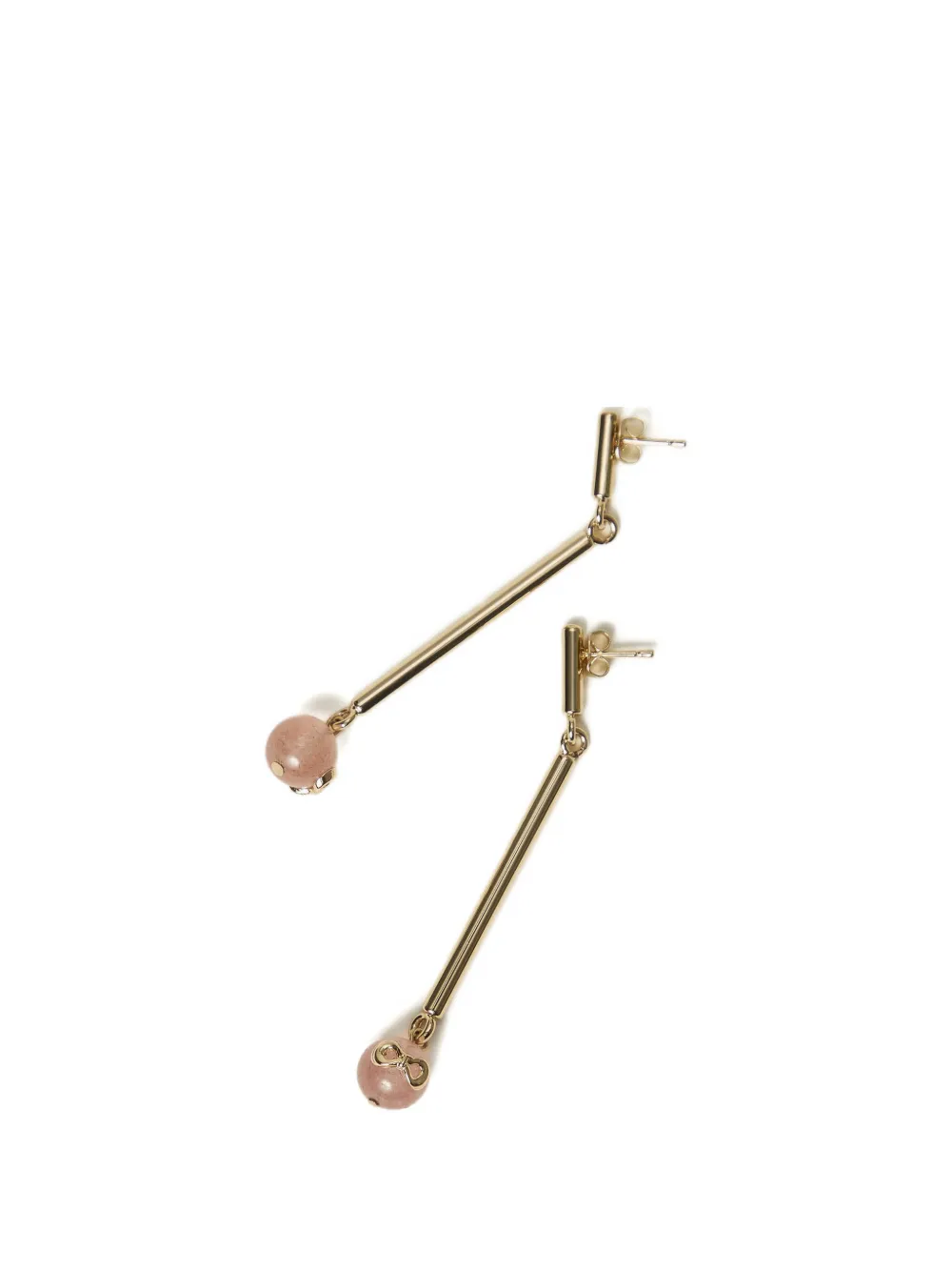  Twinset Bow Pendant Earrings - Gold 