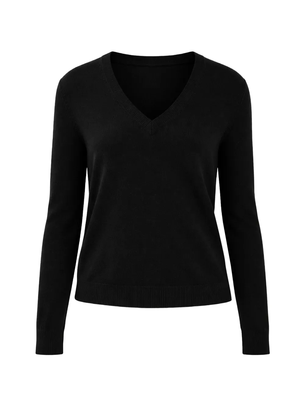 Jenni Kayne V-neck knitted sweater - Black